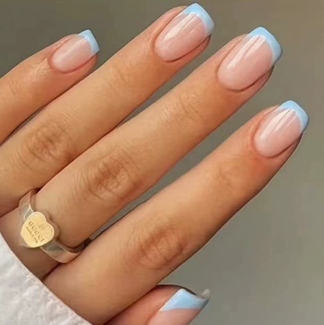 New Cross-Border Wearable Nail Set Wholesale French European-American Press-On Nails Fake Nails Nail Stickers
