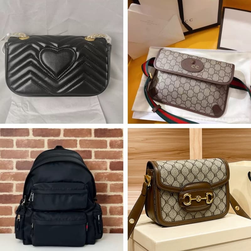 (Guangzhou cross-border original factory leather) G family bag m lv women's bag with chip version various styles shoulder handbag