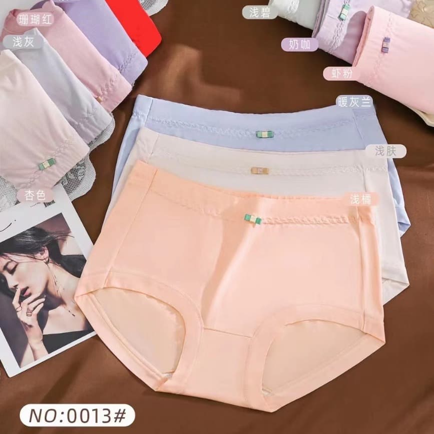 Six Oranges 0013 Lenzing Modal Fabric Cotton Gusset Soft Skin-Friendly Exquisite Bow Mid-Rise Women's Underwear