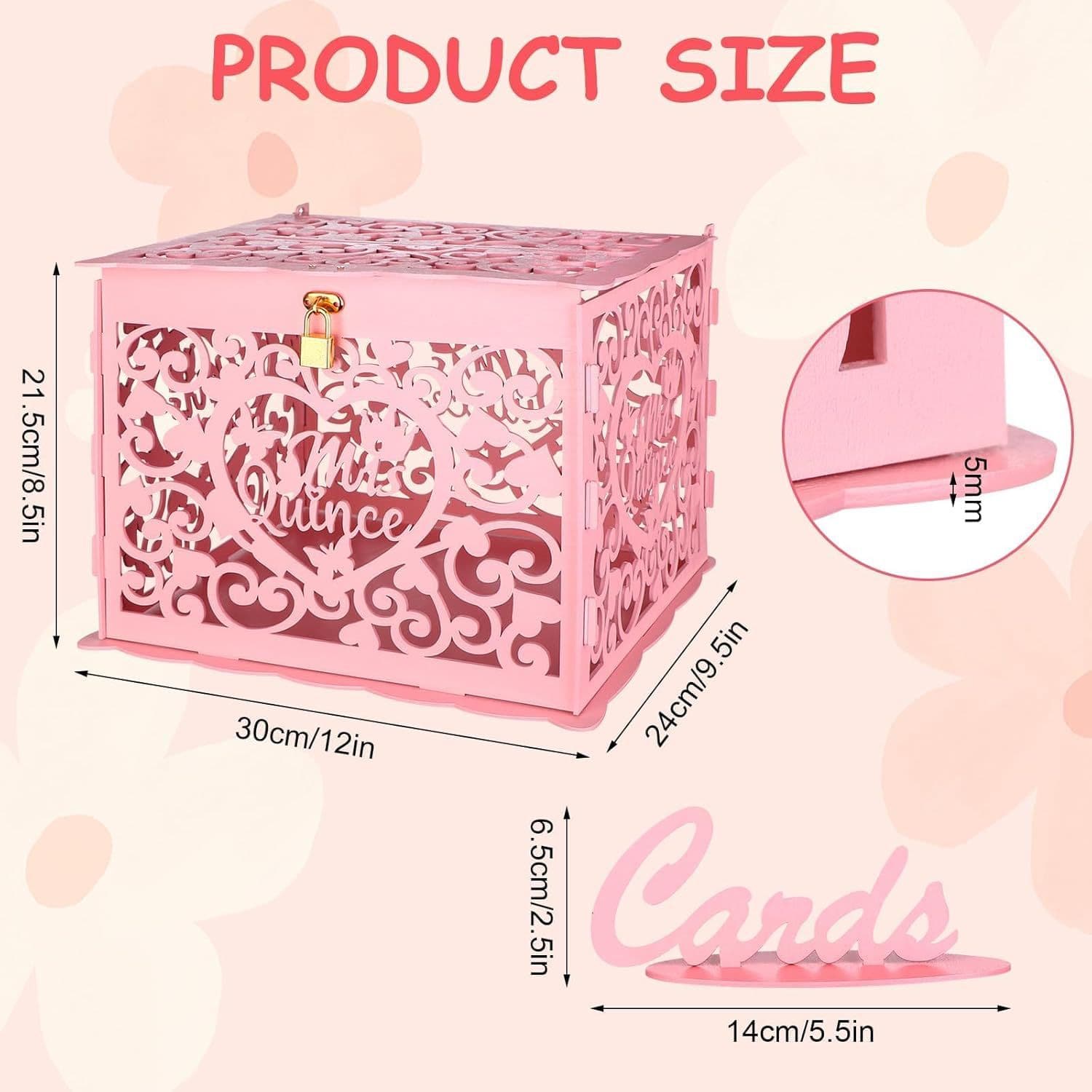 Wedding card box sign hollow box wedding supplies business card box card box wedding decoration greeting card gift box