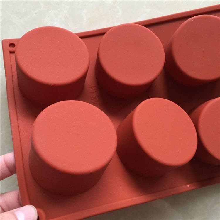 Cylindrical Mousse Cake Mold Silicone Pudding French Dessert Baking Mold Oven High Temperature Resistant DIY Handmade Soap Mold