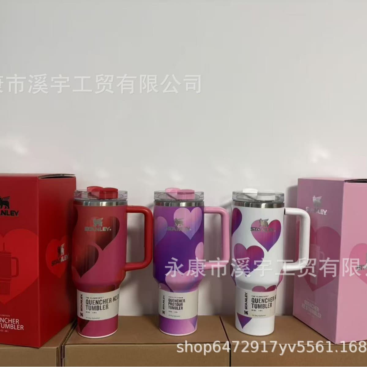 New STANLEY Valentine's Day Insulated Tumbler 304 Stainless Steel 40oz Portable Car Ice Master Cup
