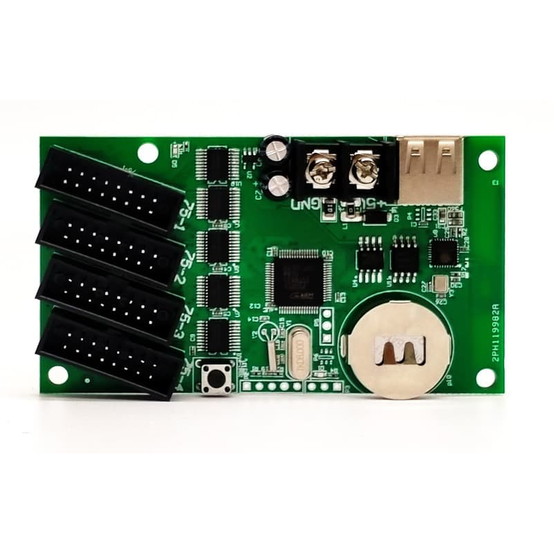 Asynchronous full-color control card RHX-Q1Q2Q4Q10, mobile WiFi, Ruihexin for storefront LED full-color screens and vehicle screens.