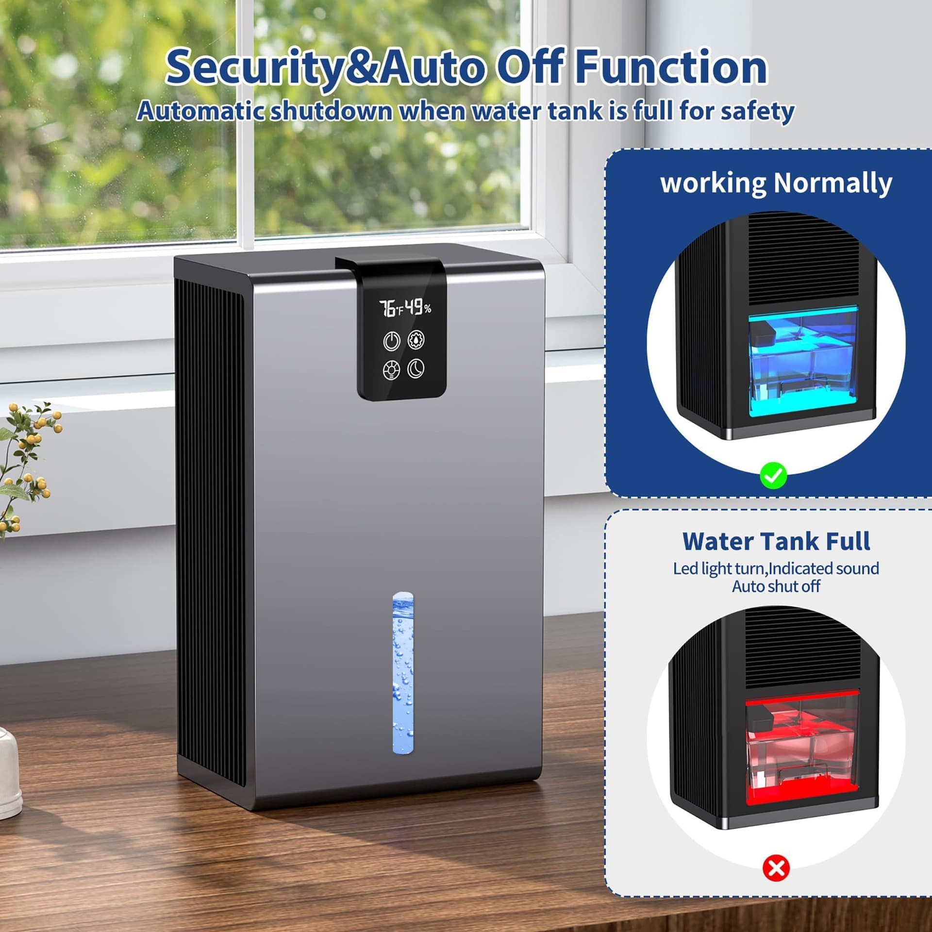Cross-border Dehumidifier Home Absorption Indoor Basement Semiconductor Air Purification Dryer