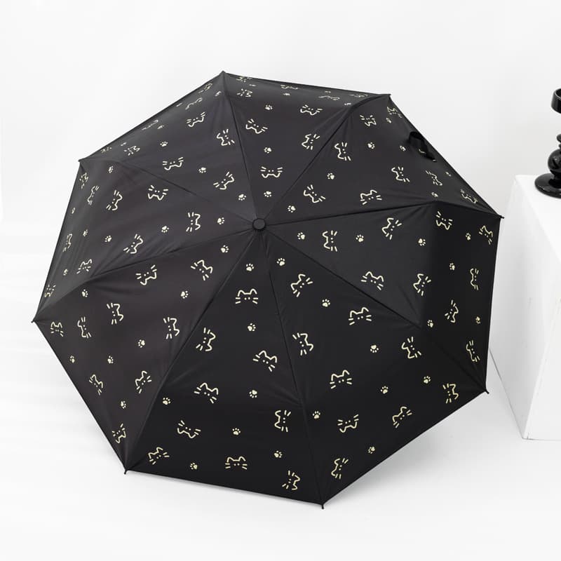 Folding Women's High-end Sun Umbrella, Sun and UV Protection, Fully Automatic Student Umbrella