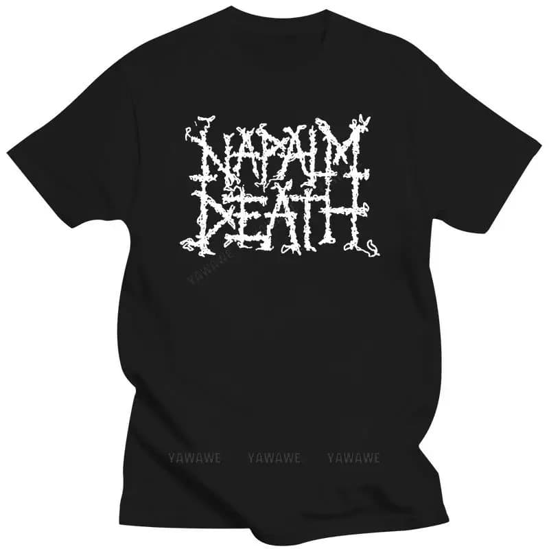 Stylish XLS Old Heavy Metal Napalm Cover Death Size Logo Poster Play Men's Hard Cotton Album