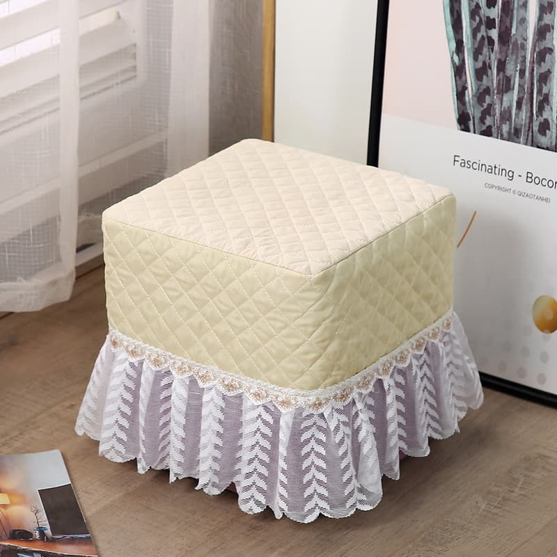 Fabric Full-Cover Stool Cover, Universal Round and Square Stool Cover for Home Use