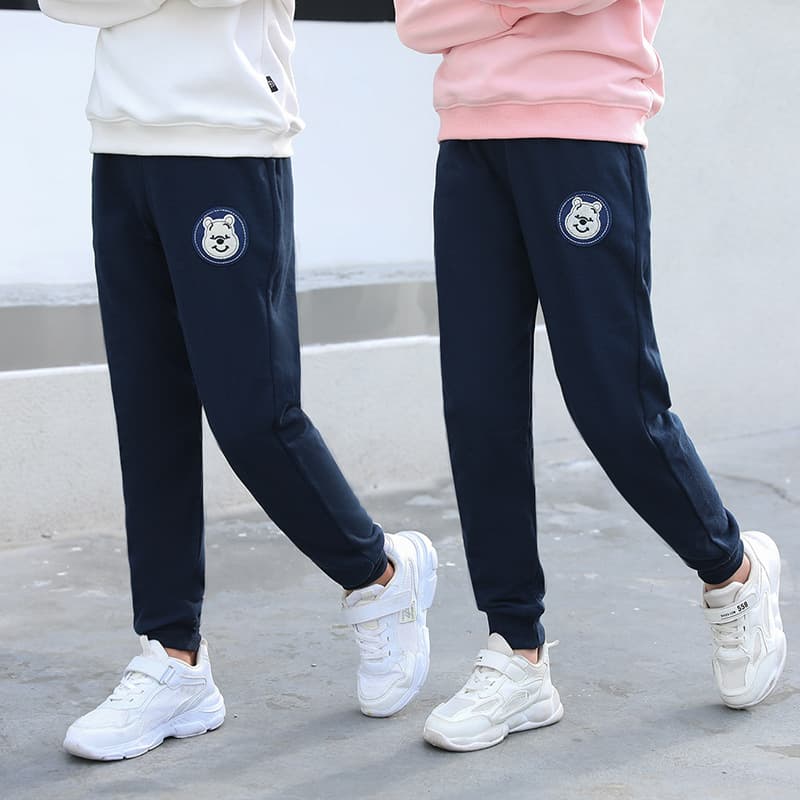 Boys' Pants Spring Autumn Cotton Casual Sweatpants for Kids Students Fashionable