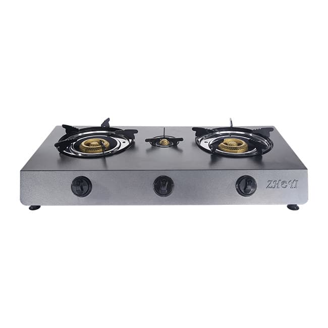 Export Specialized Double Burner Factory Supply Stainless Steel Three-Burner Desktop Gas Stove Energy Saving