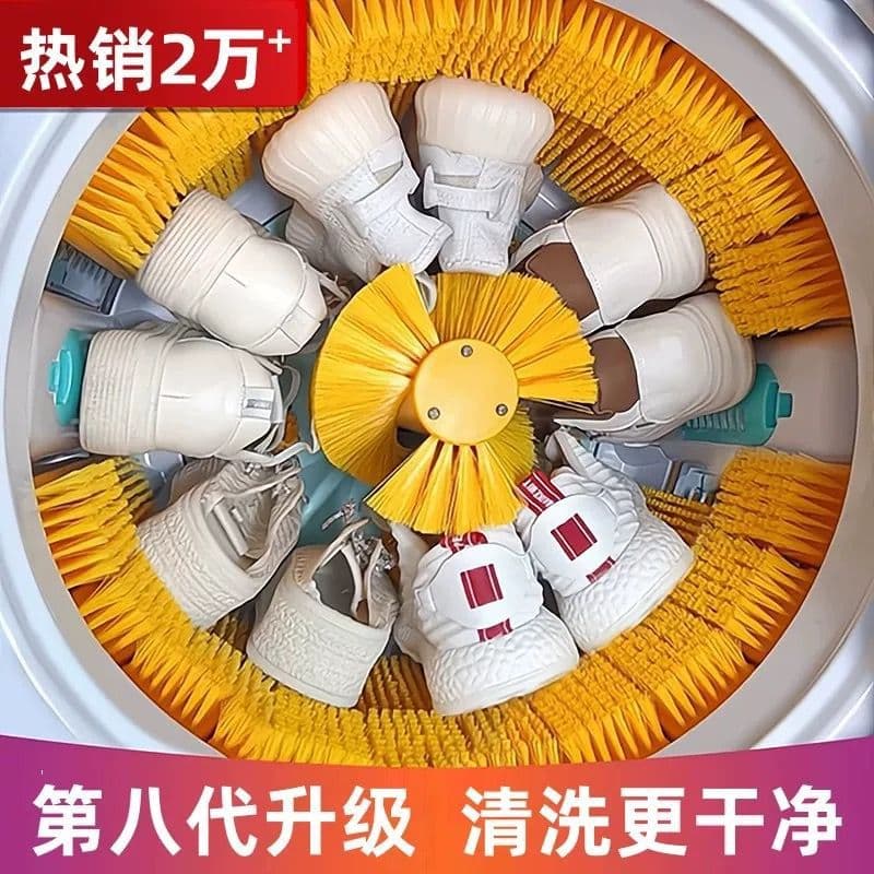 Automatic Shoe Washer for Home, Shoe Cleaning Machine with Full-Wall Brushing, Compact for Shoes and Socks, Semi-Automatic Shoe Washing Gadget