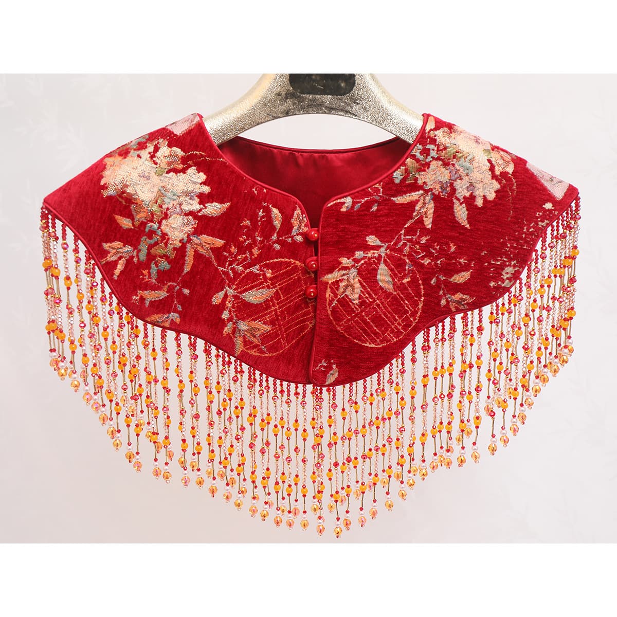 Cloud Collar Qipao New Chinese-style Engagement Wedding Xiuhe Shawl Exquisite Tassel Small Jacket Delicate Red Festive Versatile