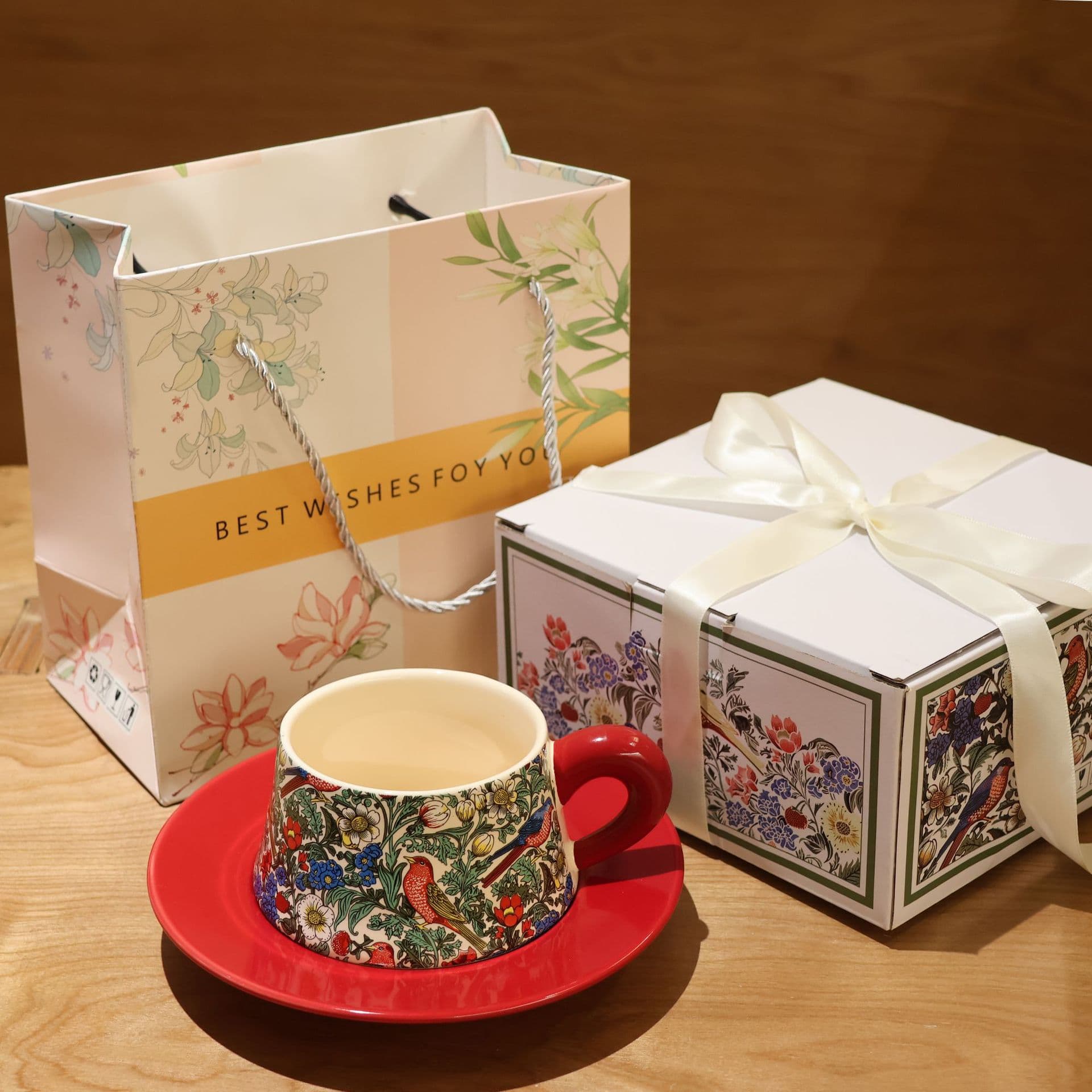 Coffee Cup Gift Set Box for Opening Events, Gifts, Company Anniversary, Newlyweds, Housewarming, Souvenirs