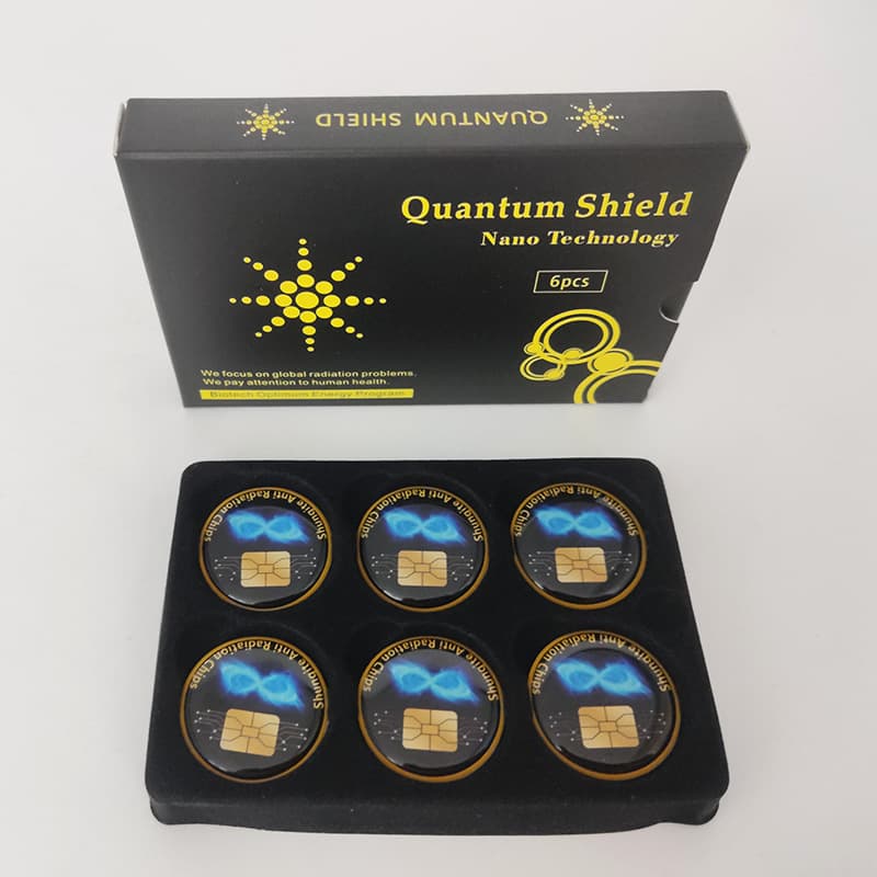 Cross-Border Chip Silicone Anti-Radiation Energy Sticker, Negative Ion Phone Shield Radiation Shield Boxed