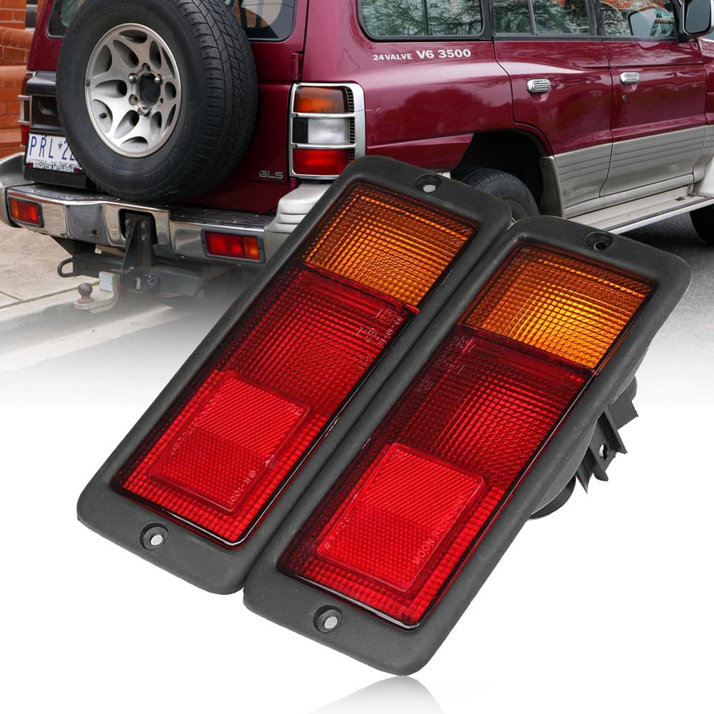 Rear Bumper Fog Light for Mitsubishi Pajero 03-06 V31 V32 V33 V46 Liebao Qibing Black King Kong