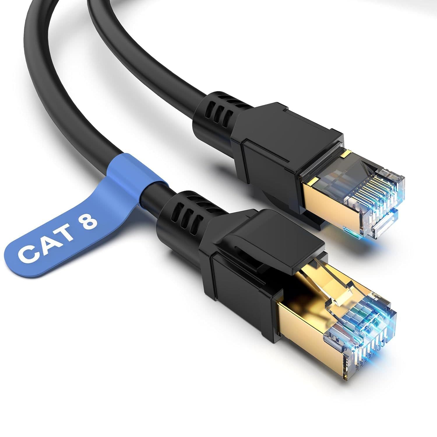 Cat8 Ethernet Cable 40G Category 7 and 8 Twisted Pair Shielded Patch Cord Network Cable for Gaming Amazon