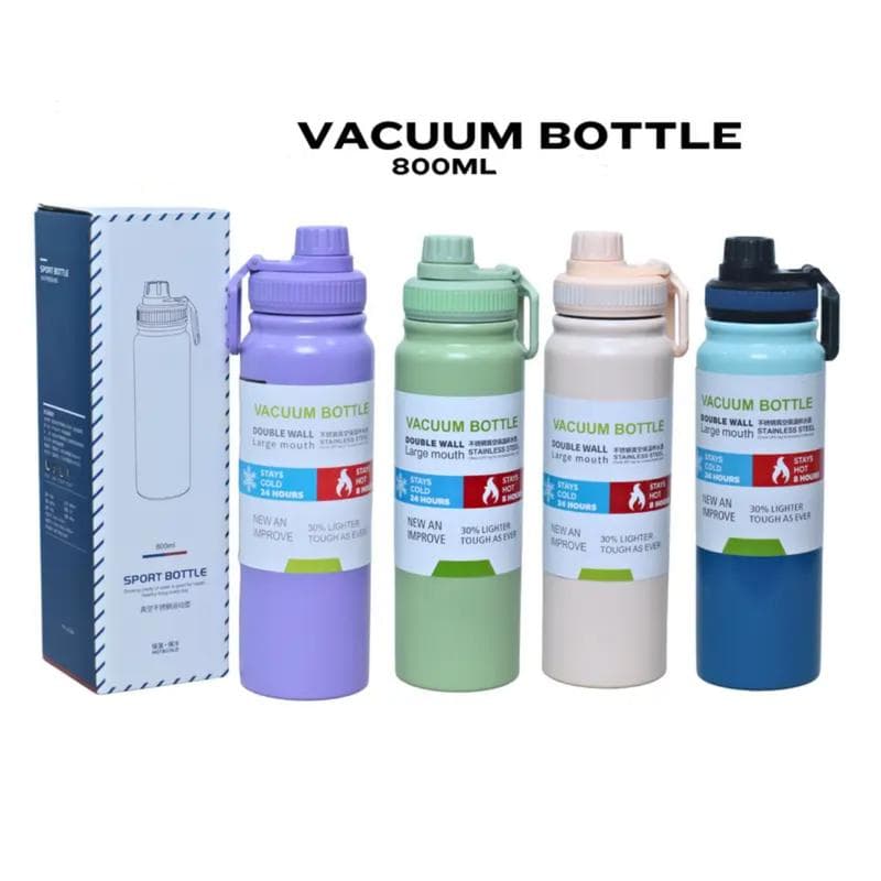 Cross-border 304 stainless steel thermos cup large capacity outdoor sports pot portable space pot business fitness thermos pot