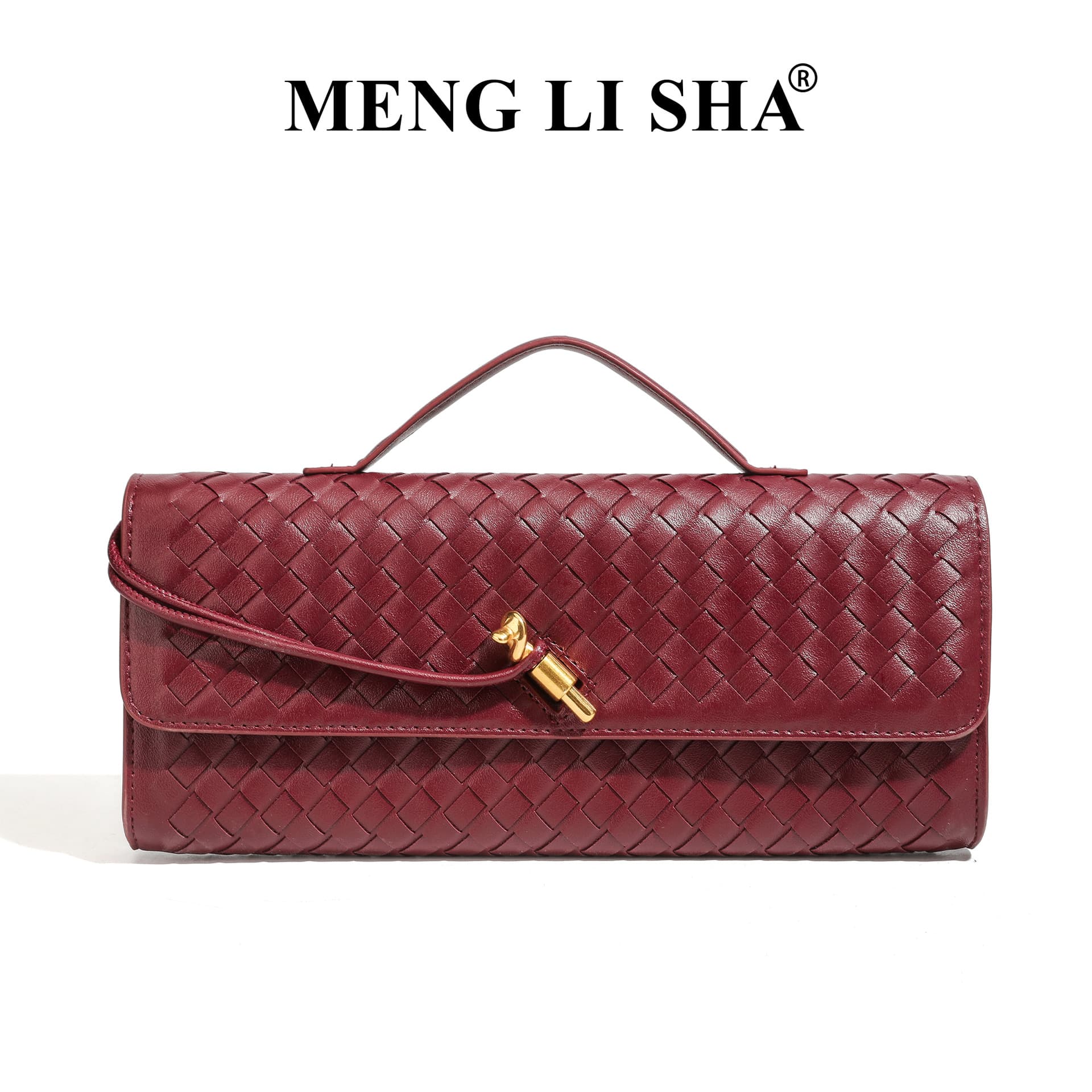 Cross-border Hot-selling Niche Woven Women's Bag Horizontal Handbag Evening Bag High-end Baguette Bag Shoulder Crossbody Accordion Bag