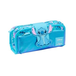 New Australia Smiggle Pencil Case Blue Stitch Creative Double-Layer Large Capacity Student Pencil Box