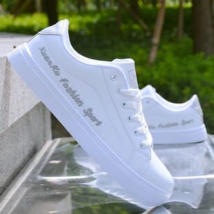 New Summer White Shoes for Men, Trendy Casual Sneakers, Breathable Sports Board Shoes, Versatile Leisure Shoes