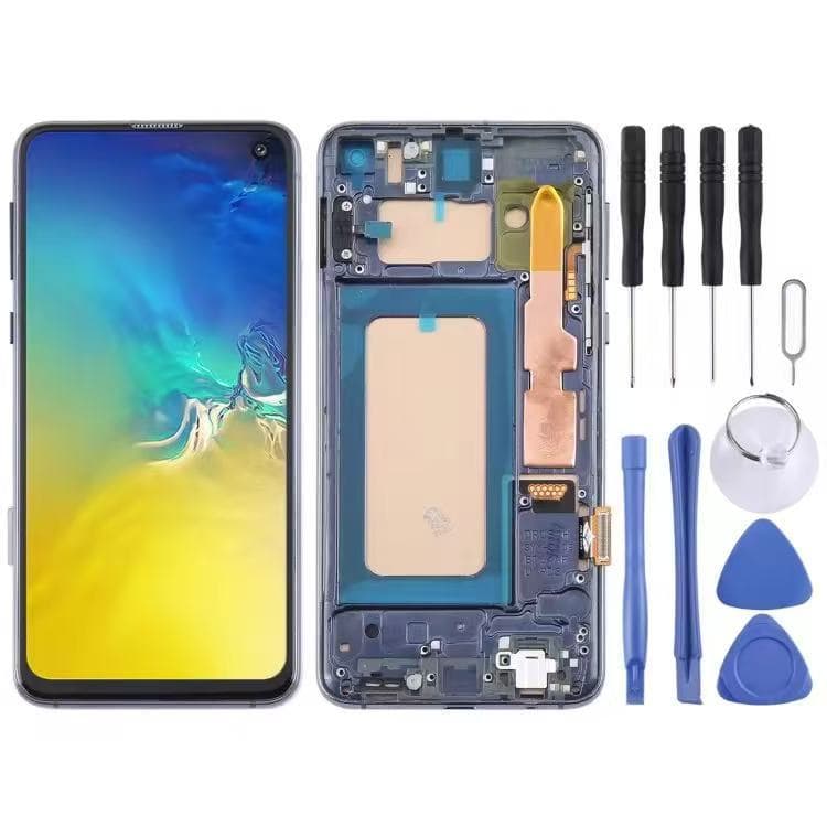 Samsung S10E G970 Frame Touchscreen LCD Integrated Inner and Outer Screen Assembly for Samsung