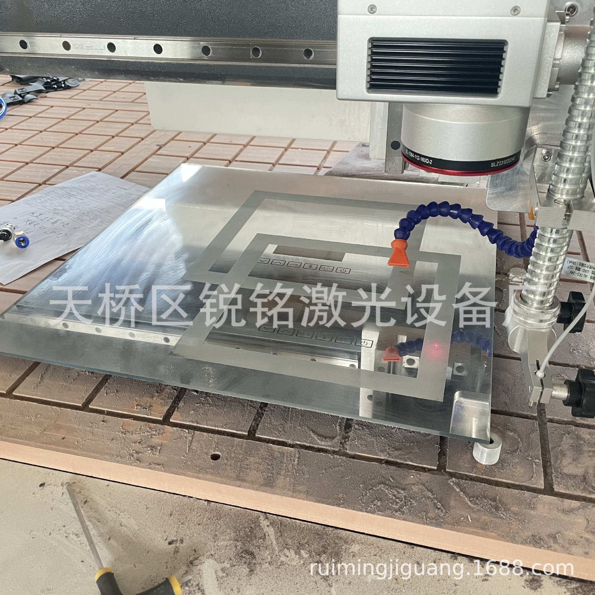 Glass laser sand machine marking machine glass cutting machine metal marking