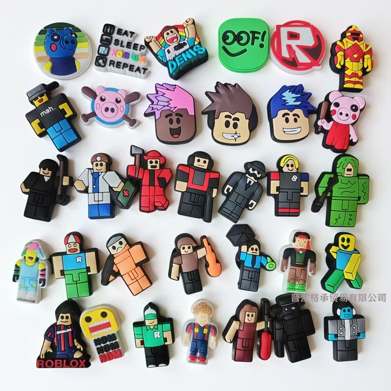Cross-border Shoe Accessories Roblox Series Croc Charms Shoe Buckle Flower Shoe Decorations Shoe Clips Shoe Ornaments Shoe Charms