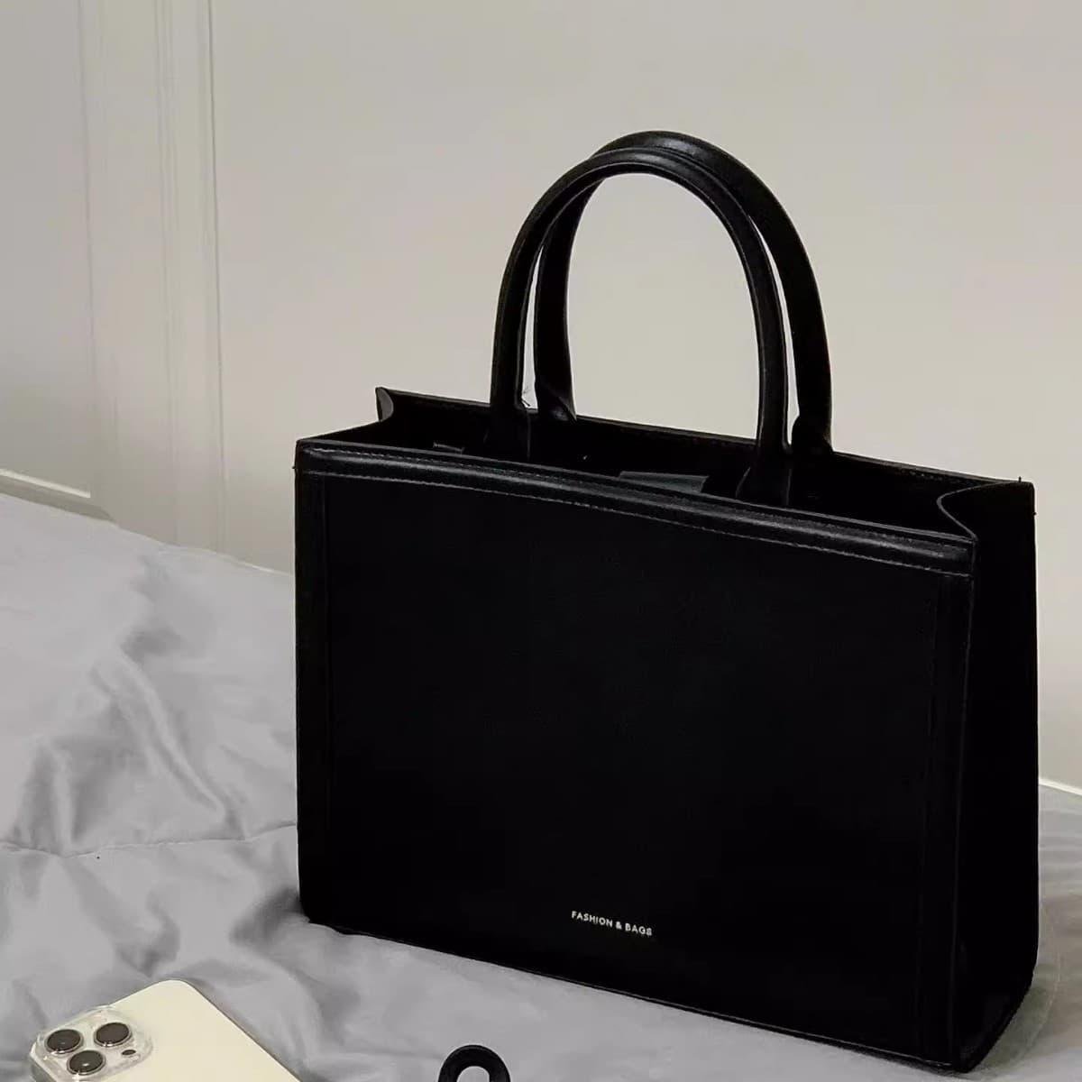 College Style Briefcase Class Commuter Bag Korean Tote Bag Large Capacity Crossbody Bag Retro Shoulder Handbag Bag