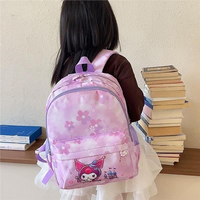 Kindergarten Backpack for Girls, Large Size, Kuromi 2024 New Style, Princess Bag for Toddlers, Children's Backpack