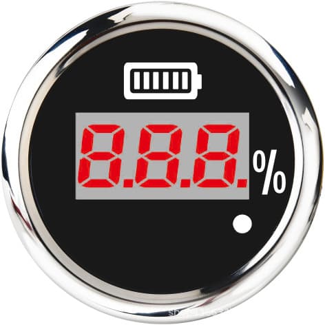 Electricity meter 52mm 12V24V universal electric energy meter car modified battery electric meter