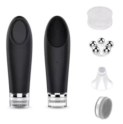 Temperature-sensitive facial cleansing device, pore cleaner, electric facial washing instrument, home use facial and eye hot compress massager, beauty device