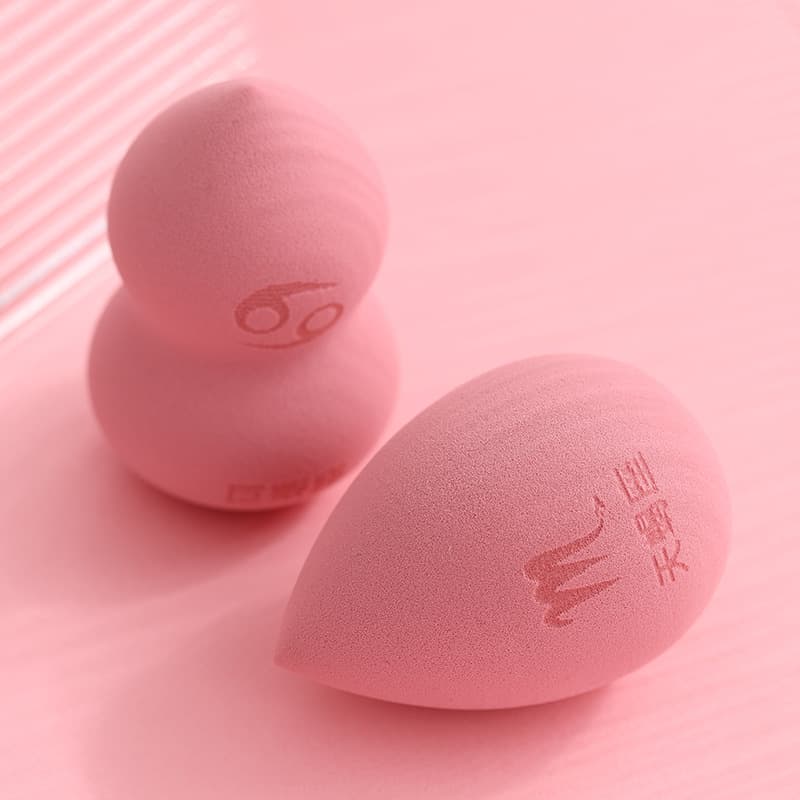 Laser engraving makeup egg LOGO creative pattern gourd powder puff water drop makeup egg text trademark makeup egg factory