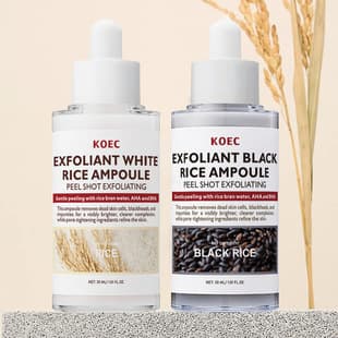 KOEC Rice Moisturizing Exfoliating Essence Cross-Border Hot Selling Black Rice Cleansing Exfoliating Liquid Peel Shot Glow