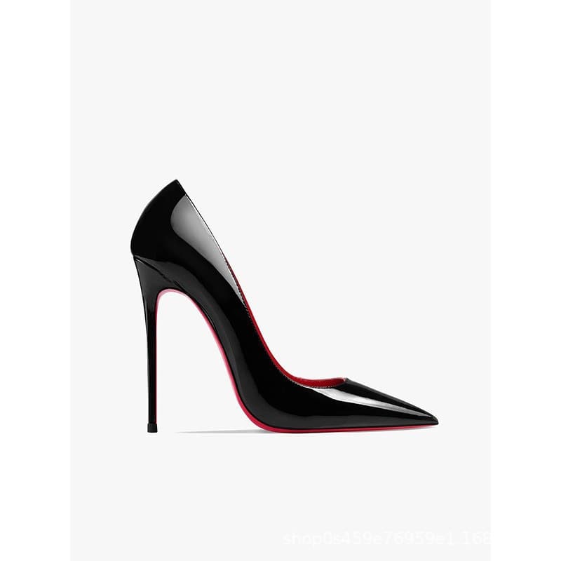 Sexy Stiletto Pointed Toe High Heels Women 2026 Spring Summer New Professional Red Sole Black Slimming Versatile Commuter Shoes
