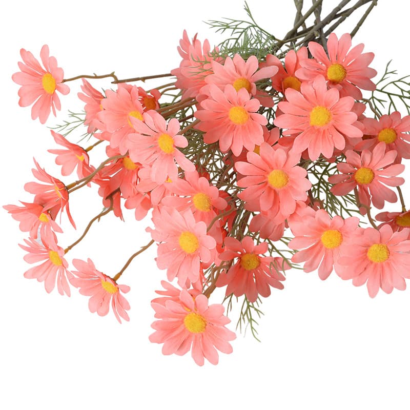 Artificial 5-Head Dutch Chrysanthemum, Chamomile, Daisy, Cosmos Bouquet for Wedding, Home, Photography Decoration Wholesale
