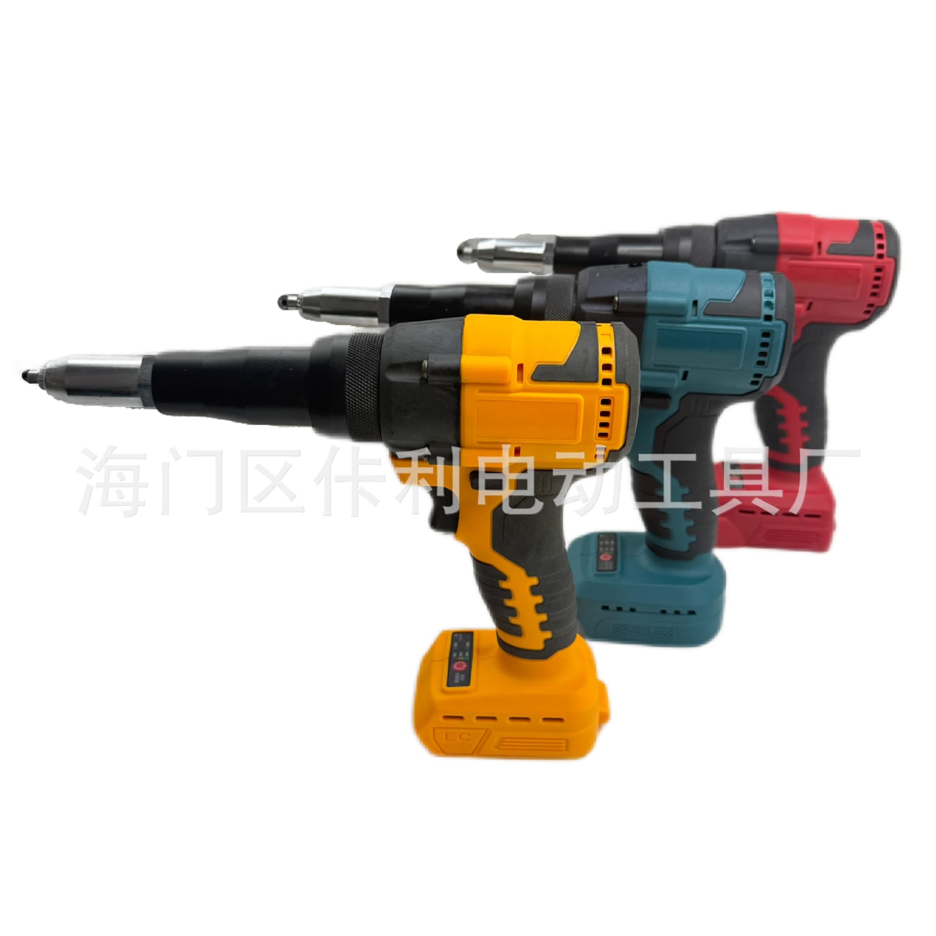 Cross-Border Hot Seller Lithium Brushless Electric Rivet Gun Aluminum Nuts Automatic Blind Handheld