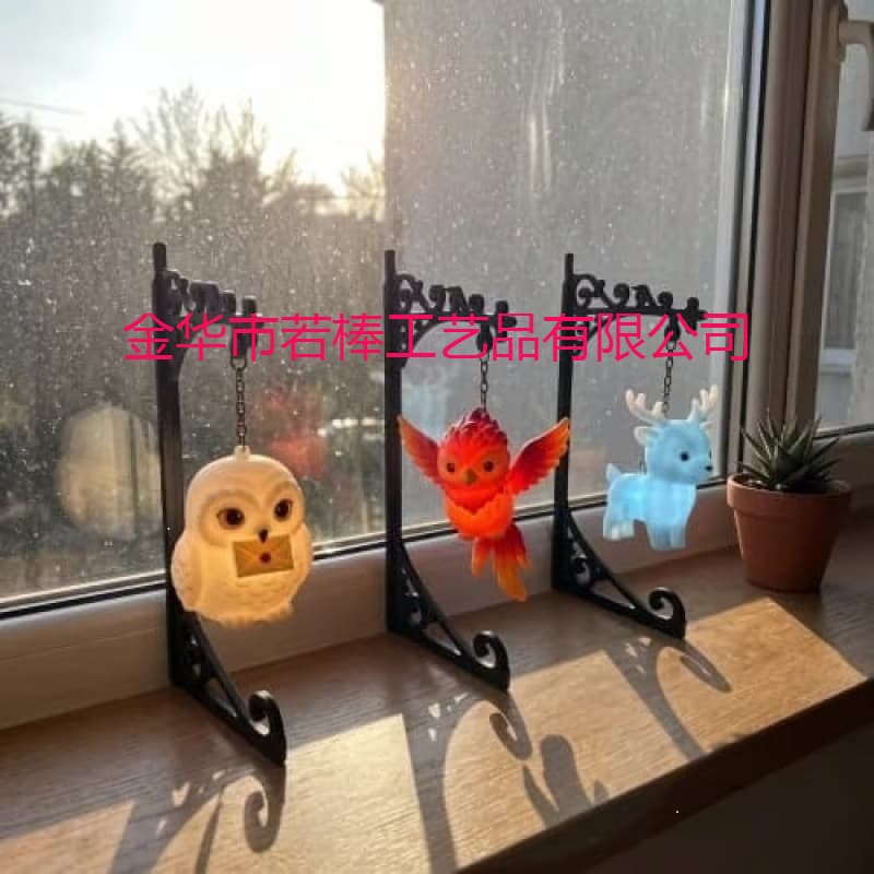 New Cross-Border Style: Magic Owl Bookend Lamp Hanging Metal Craft Decoration