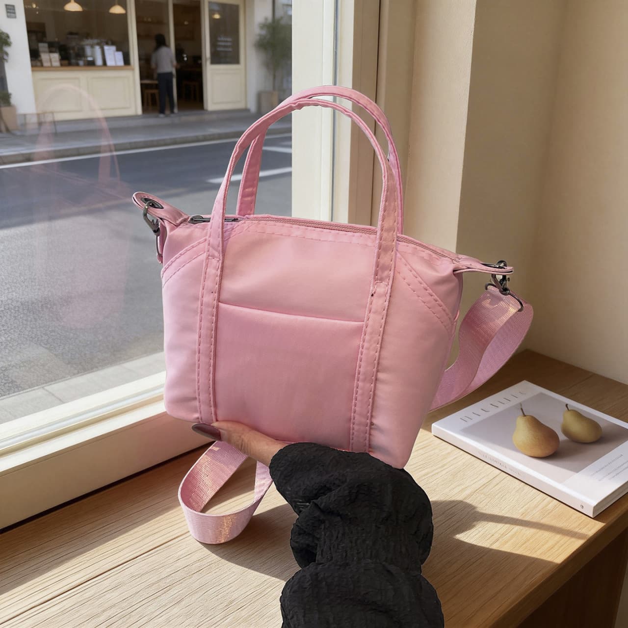 2026 new large capacity fashionable versatile small bag nylon shoulder casual crossbody bag bag tote pillow