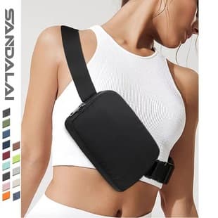 Lulu Style Trendy Multi-functional Fitness Portable Waist Bag Chest Bag Sports Running Men's and Women's Phone Pouch