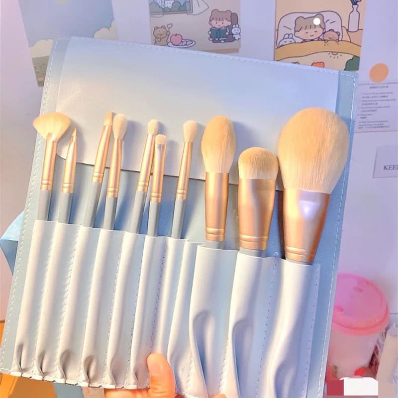 Cangzhou Blue Bridge Makeup Brush Set Complete Beginner Portable Eye Shadow Contour Brush Set Makeup Tools Wholesale