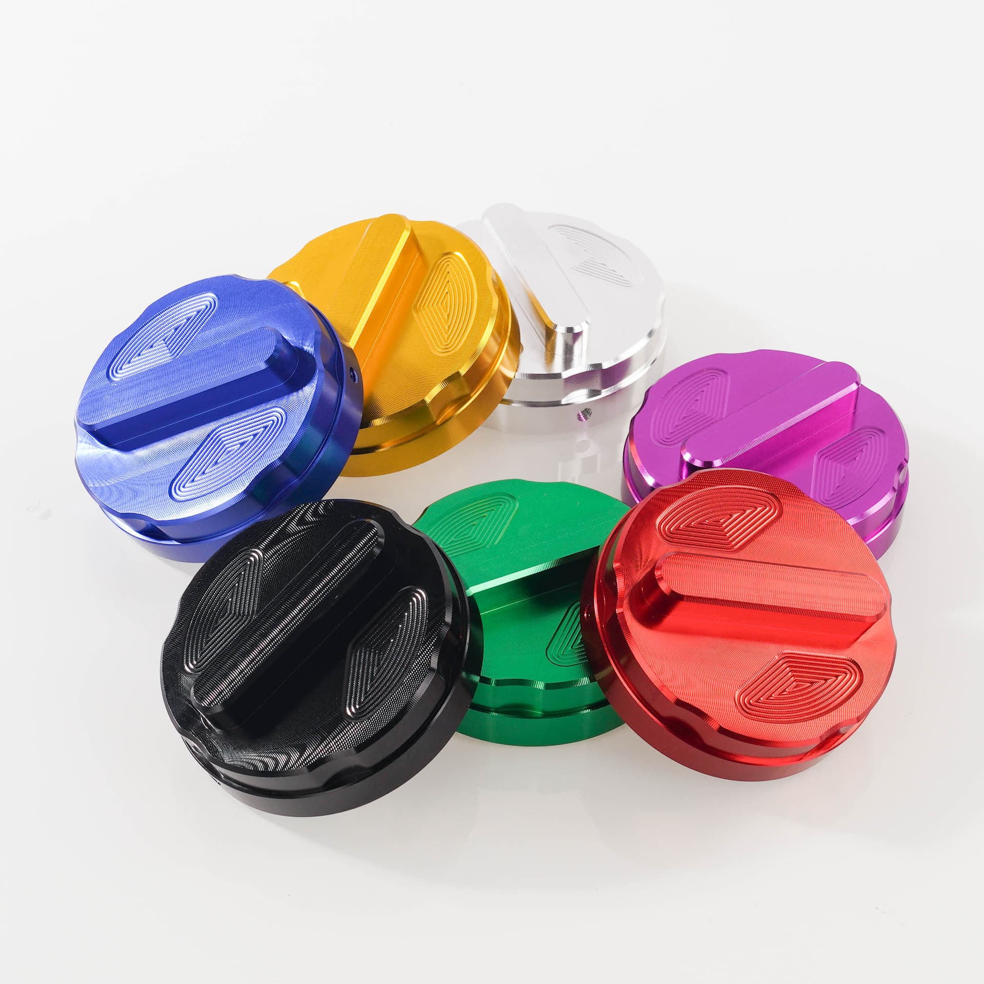 Universal Modified Thick Fuel Tank Cap for Motorcycles, Anodized Anti-Rust Aluminum Alloy Oil Outer Cover
