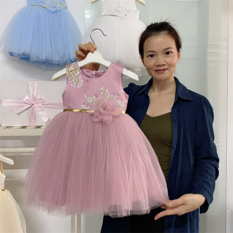 Children's Dress, Girls' Tutu Skirt for Piano Performance, Hosting, Princess Gown, Export Quality