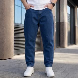 Oversize Loose Straight Jeans Plus Size Men's Jeans