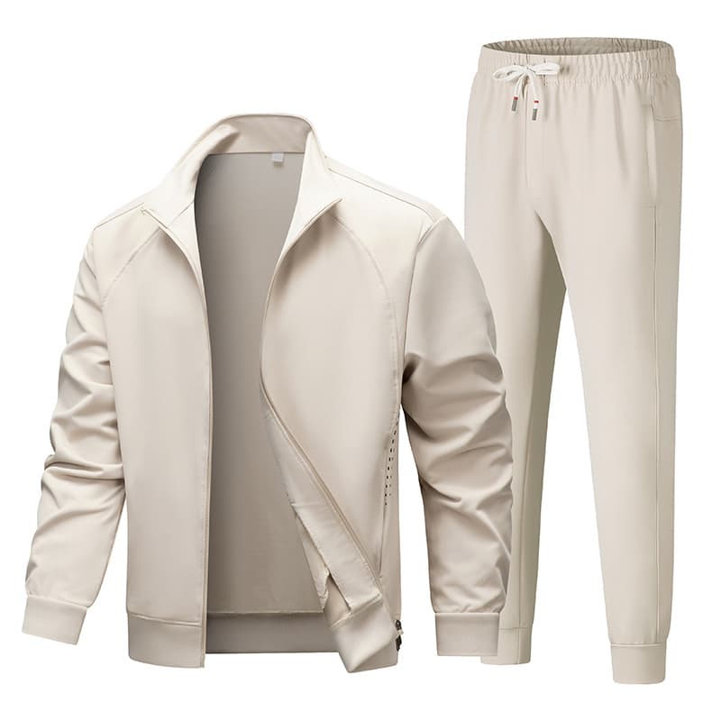 Loose Men's Sweatshirt Set Spring Autumn Fashion Sporty Polyester Long Sleeve Casual Outfit for Young Men in Stock Now