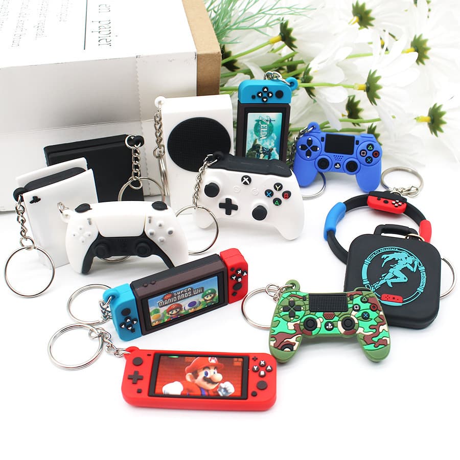 Zelda: Tears of the Kingdom Switch PS5 XBOX Nintendo Micro Game Controller Keychain Pendant