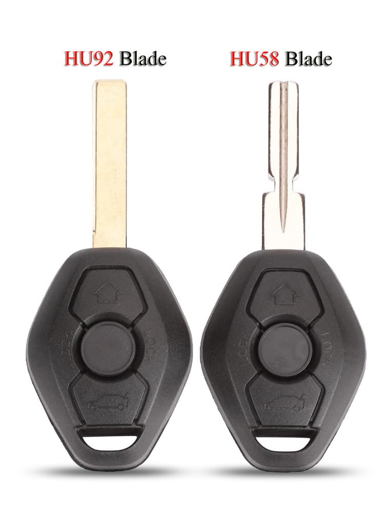 Compatible with Old BMW X3 X5 Z4 520 525 Straight Key Remote 3 Button Replacement Shell