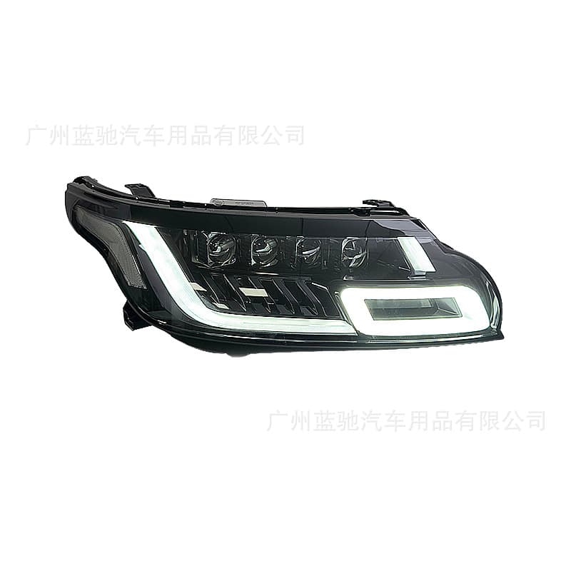 Headlight Assembly for 2014-2017 Land Rover Range Rover Sport, LED Matrix Lens, Old to New Daytime Running Light