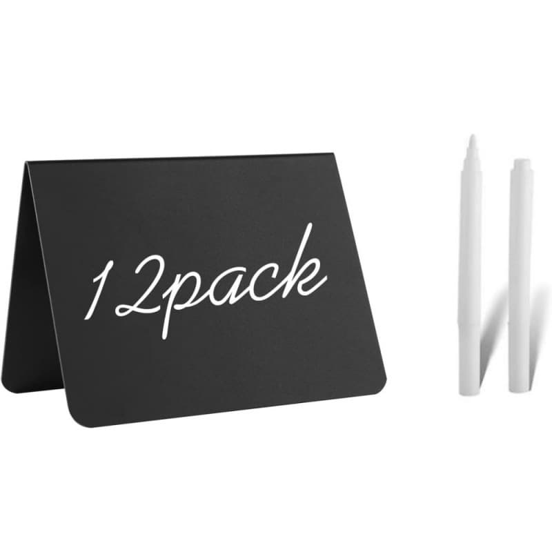 Cross-border Supermarket Product Sign, Plastic Erasable Price Tag, V-shaped Display Message Board, Small Black Display Sign for Stalls