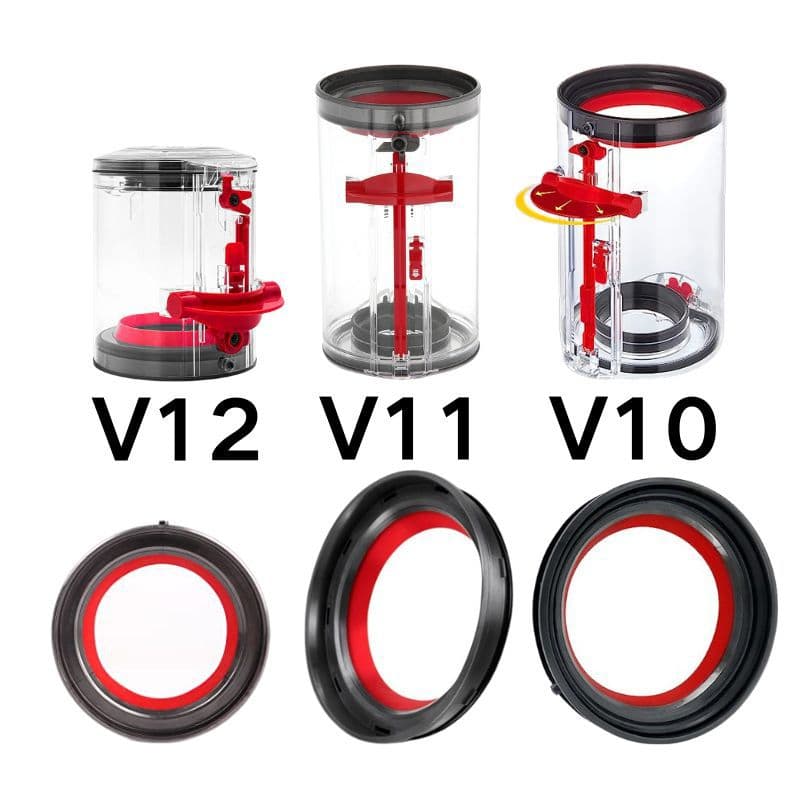 Dyson Vacuum Cleaner V10 V11 V12 Trash Can Accessories Dust Bucket Cup Bottom Seal Ring Silicone Ring Handheld Suction Power
