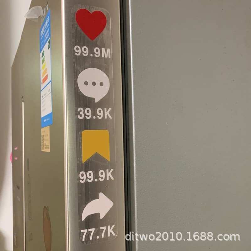 TikTok Car Sticker for Export - Like, Comment, Share Creative Personalized Car Rear Window Decal Ultra Clear UV