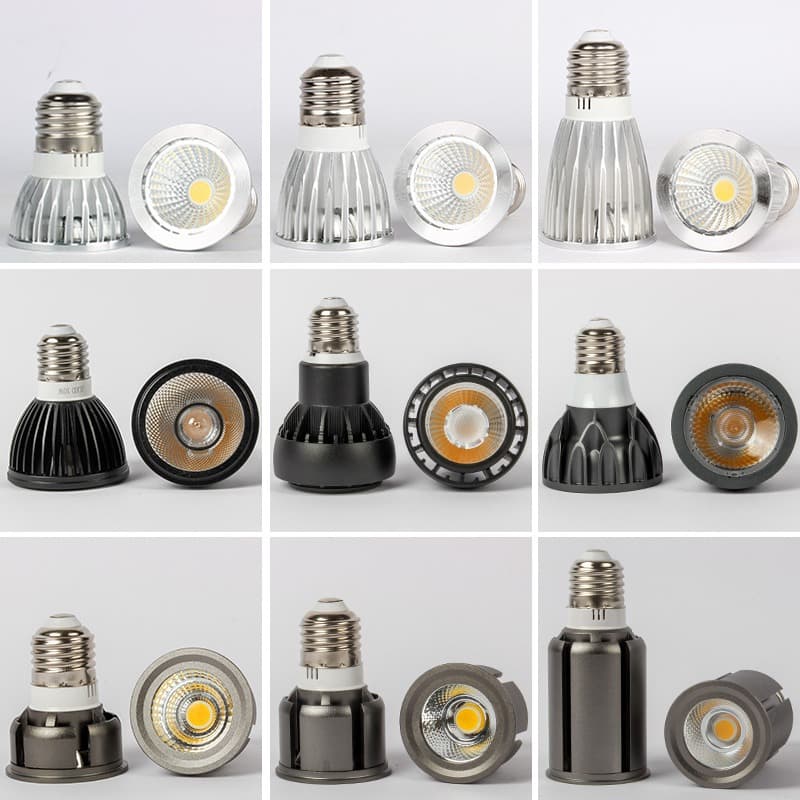 LED spotlight lamp cup cob track spotlight bulb e27 screw downlight super bright hot pot restaurant catering restaurant special
